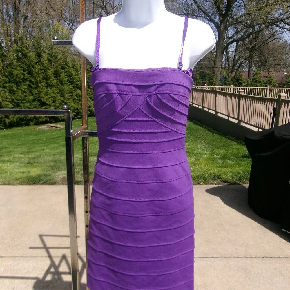 NWOT BCBG MAXAZARIA PURPLE PARTY/CLUB DRESS 2